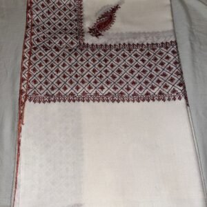 Basic Semi Pashmina Kashmiri Shawl, Doordaar Embroidery Work