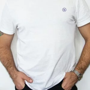 White T-shirt with Formal Pants