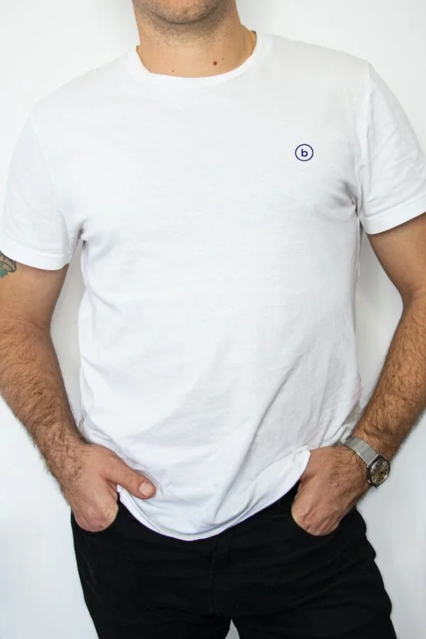 White T-shirt with Formal Pants