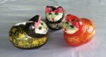 4-Inch Papier Mache Cat Boxes