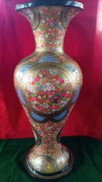 Floral Papier Mache Vase