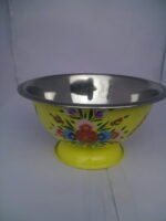 Kashmiri Papier Mache craft on Steel Bowl