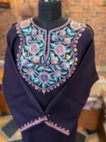 Purple Premium 42-Count Raffal Wool Pheran