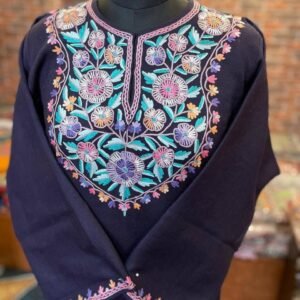 Purple Premium 42-Count Raffal Wool Pheran
