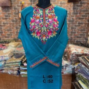 Blue Premium 42-Count Raffal Wool Pheran