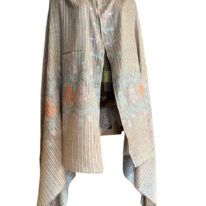KASHEER Handwoven Pure Pashmina Shawl in Brown Colour #10