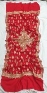 Premium Tusha-Pashmina Stole with Intricate Tilla Work & Traditional Jamawar Design #7
