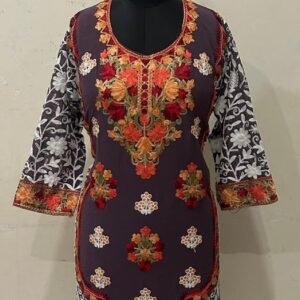 Elegant Georgette Aari Embroidery Kurti #3