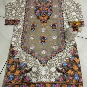 Elegant Georgette Aari Embroidery Kurti #6