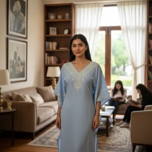 Aari Work Kaftans – Elegance Handcrafted in Kashmir #7