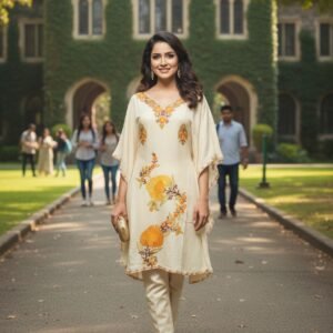 Aari Work Kaftans – Elegance Handcrafted in Kashmir #5