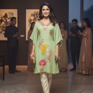 Aari Work Kaftans – Elegance Handcrafted in Kashmir #6