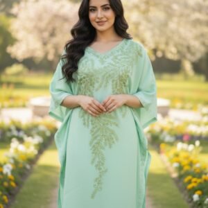 Aari Work Kaftans – Elegance Handcrafted in Kashmir #4