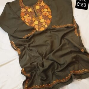 Aari Embroidery Cashmilon Pherans